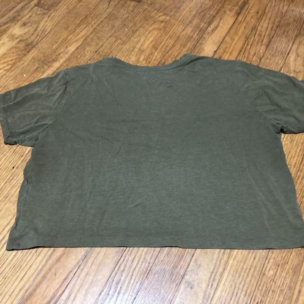 FERN GIA CROP TEE, large green